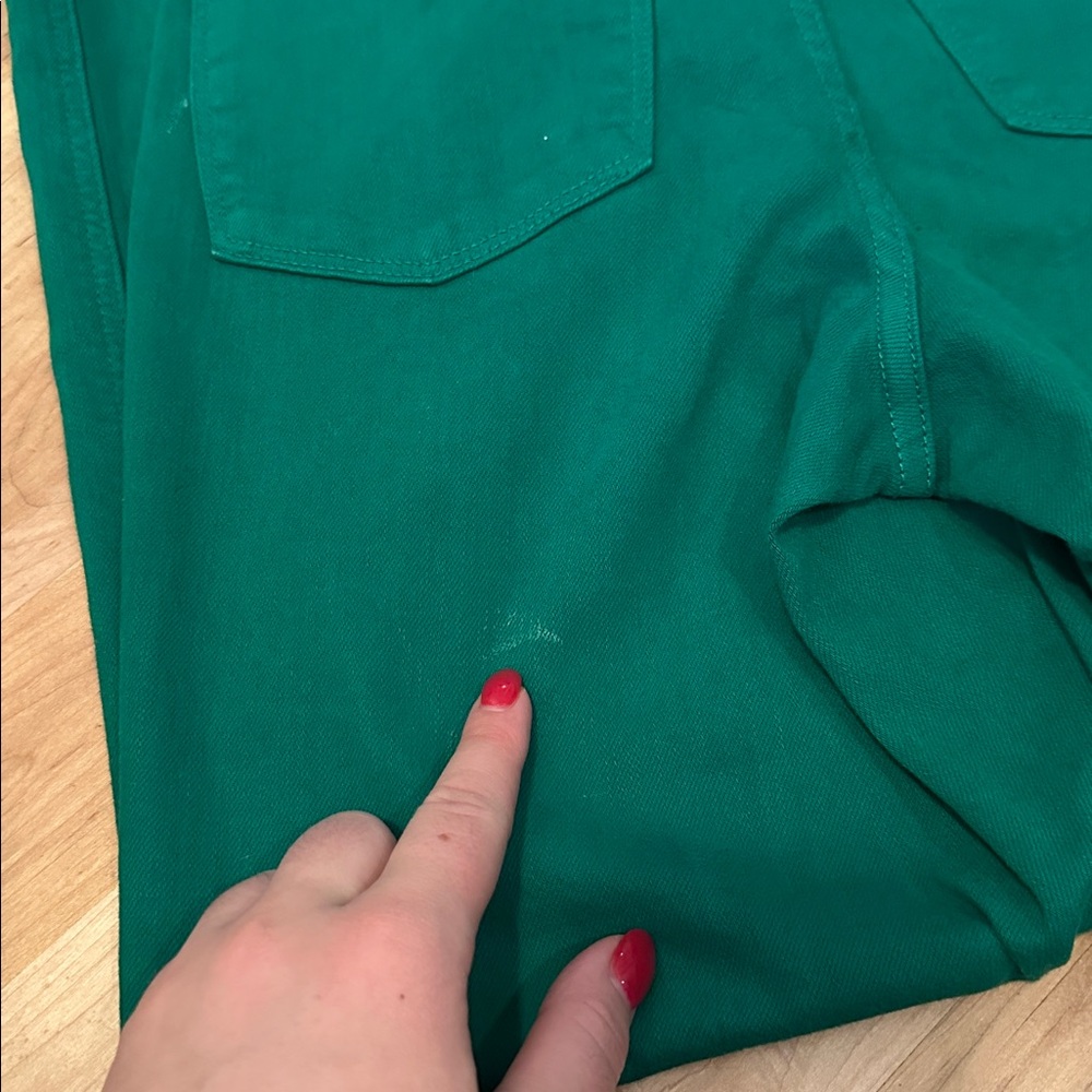 Judy Blue High Rise Crop Green Jeans Size 5 / 27 - Picture 10 of 11